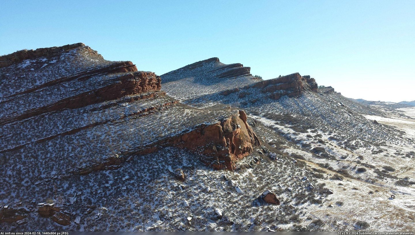 #Red #Snow #4128x2322 #Colorado #Cliffs [Earthporn]  Snow Dusted Red Cliffs, Loveland, Colorado [4128x2322] Pic. (Bild von album My r/EARTHPORN favs))