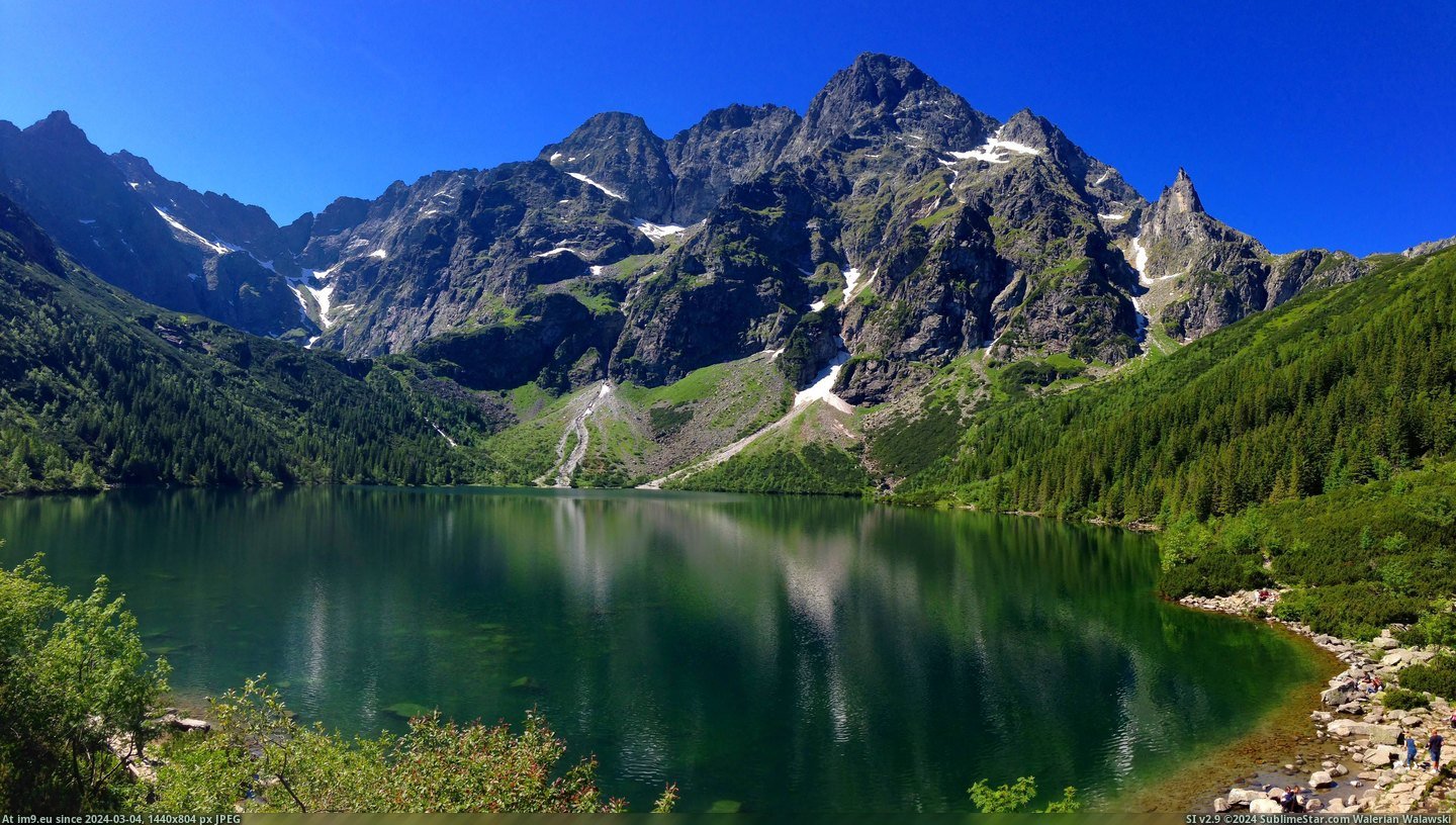 #Lake #Summer #Poland #Mountains #Hike [Earthporn] Summer hike up to Morskie Oko lake, Tatra Mountains, Poland [4448x2494] OC Pic. (Image of album My r/EARTHPORN favs))