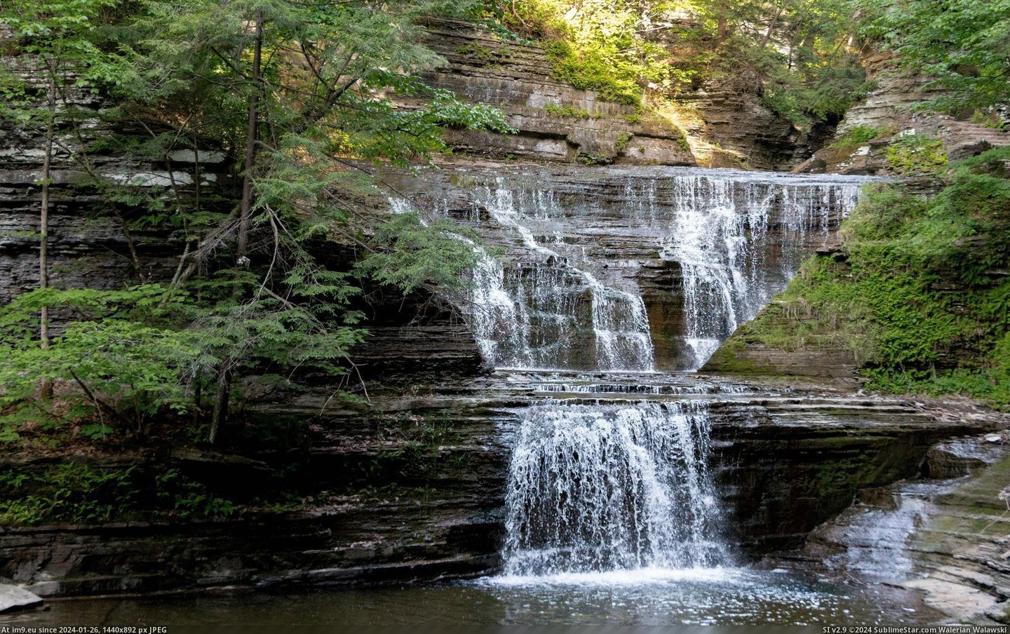#Park #State #Summertime #Falls #York [Earthporn] Summertime at Buttermilk Falls State Park in New York [2250x1406] Pic. (Bild von album My r/EARTHPORN favs))