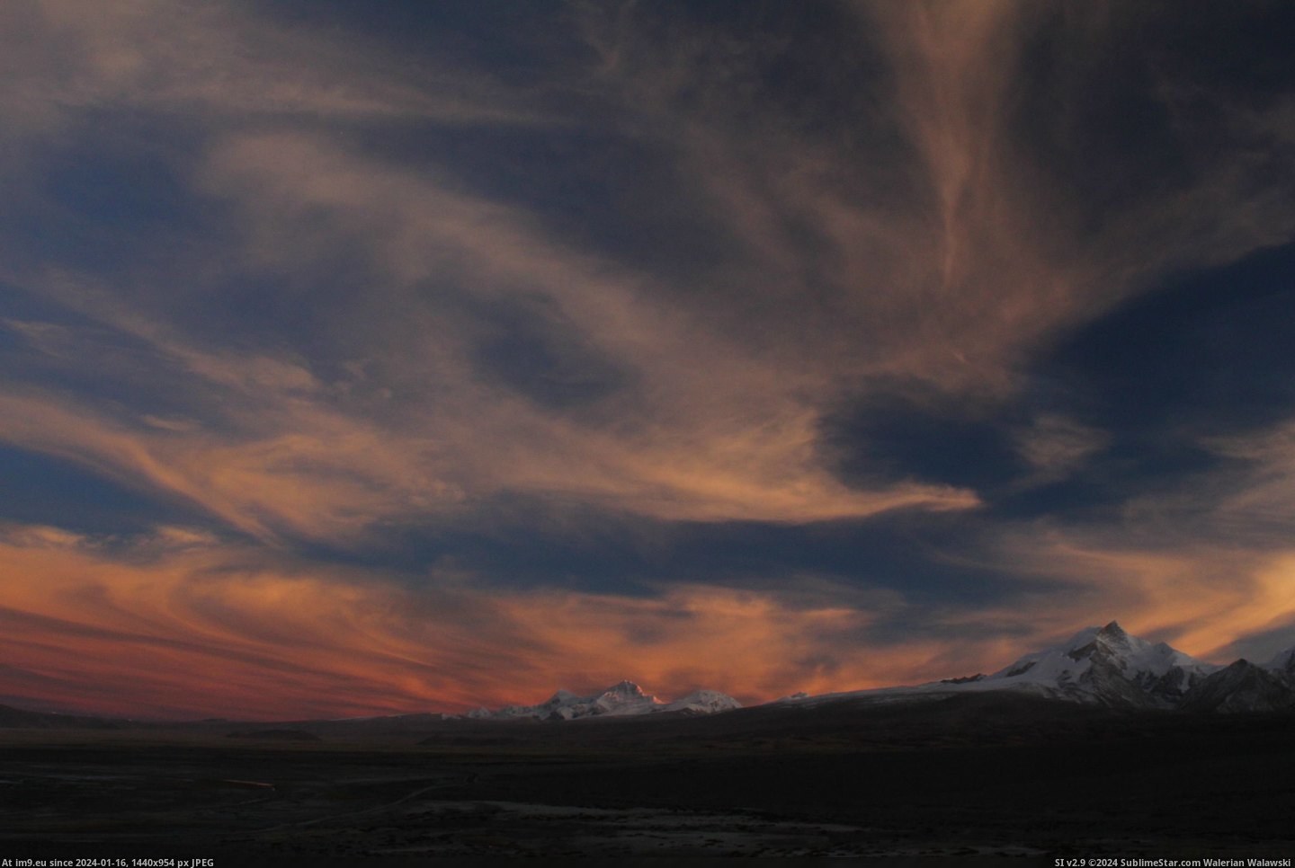 #Sunset #Clouds #3456x2304 #Himalayas #Tibet #Shaped #Phoenix [Earthporn] Sunset and phoenix shaped clouds over the Himalayas, Tibet[3456x2304] Pic. (Image of album My r/EARTHPORN favs))