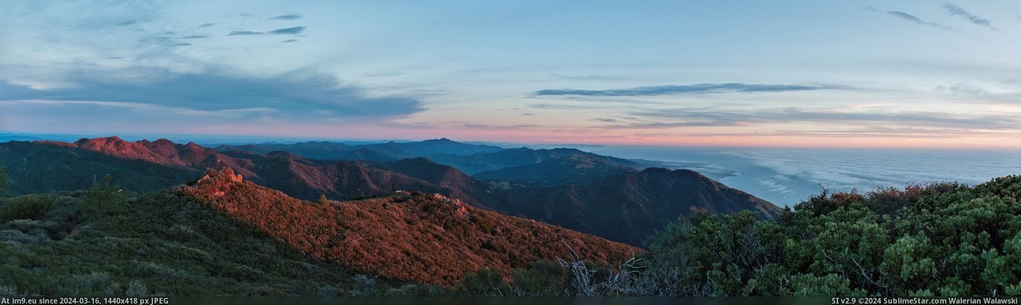 #Big #California #Silver #Sur #Sunset #Peak [Earthporn] Sunset on Silver Peak in Big Sur, California  [8632x2516] Pic. (Bild von album My r/EARTHPORN favs))