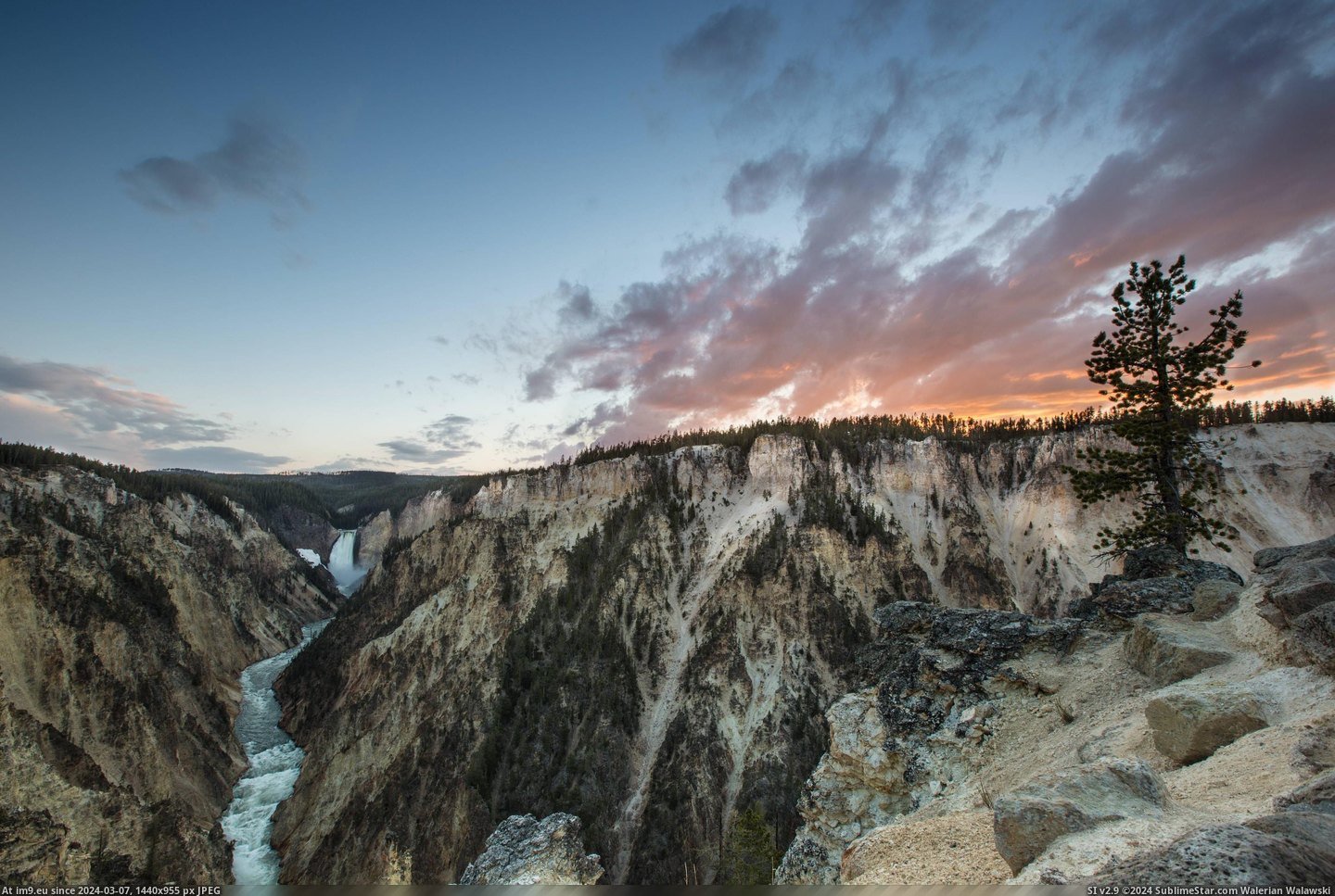 #Sunset #Canyon #5472x3648 #Grand #Yellowstone [Earthporn] Sunset over Grand Canyon of Yellowstone [5472x3648] [OC] Pic. (Obraz z album My r/EARTHPORN favs))