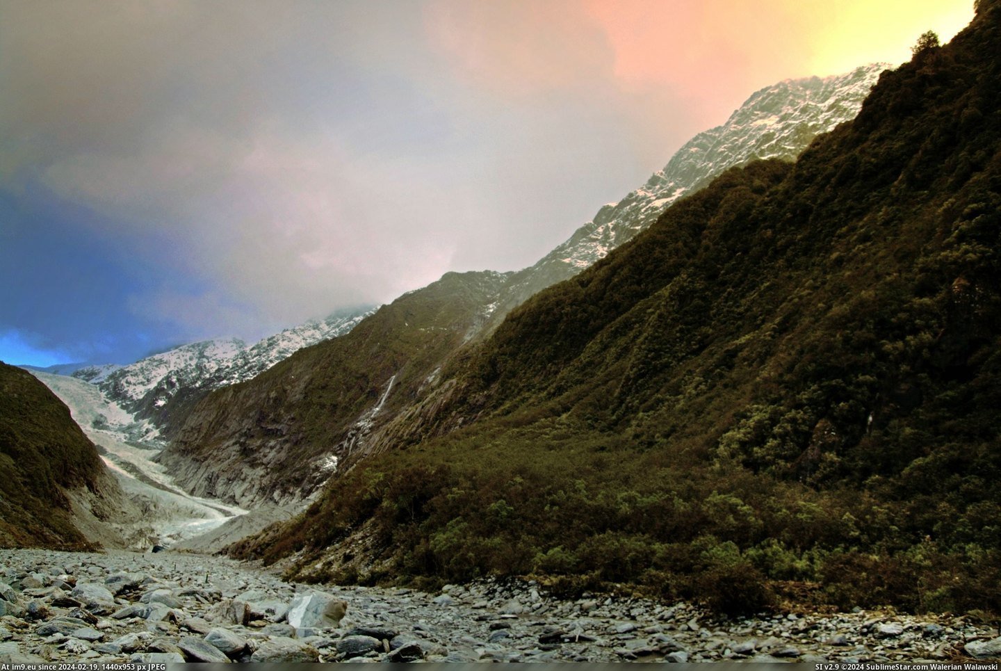 #New #Sunset #Joseph #Franz #Zealand #Glacier [Earthporn] Sunset over the Franz Joseph Glacier, New Zealand [OC] [4770 x 3178] Pic. (Image of album My r/EARTHPORN favs))