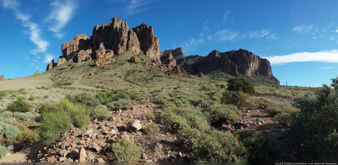#Mountains #Superstition #Arizona [Earthporn] Superstition Mountains, Arizona, taken today [OC][3128x1512] Pic. (Obraz z album My r/EARTHPORN favs))