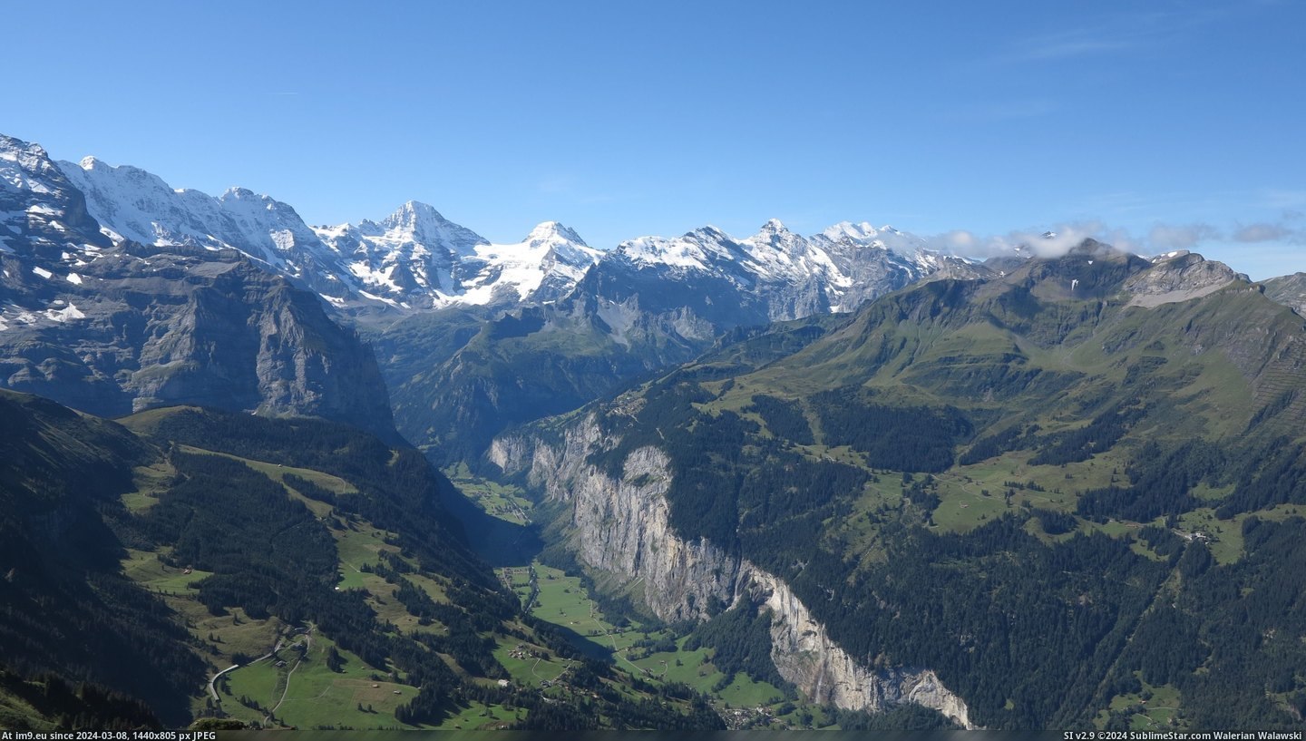 #Valley #Switzerland #Oberland #Lauterbrunnen #Bernese [Earthporn] The Lauterbrunnen Valley, Bernese Oberland, Switzerland [OC] [4352 x 2448] Pic. (Bild von album My r/EARTHPORN favs))