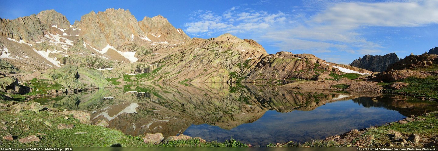 #Lake #Usa #Upper #Wilderness #Weminuche #Colorado #Sunlight [Earthporn] Upper Sunlight Lake, Weminuche Wilderness, Colorado, USA [4291x1464][OC] Pic. (Obraz z album My r/EARTHPORN favs))