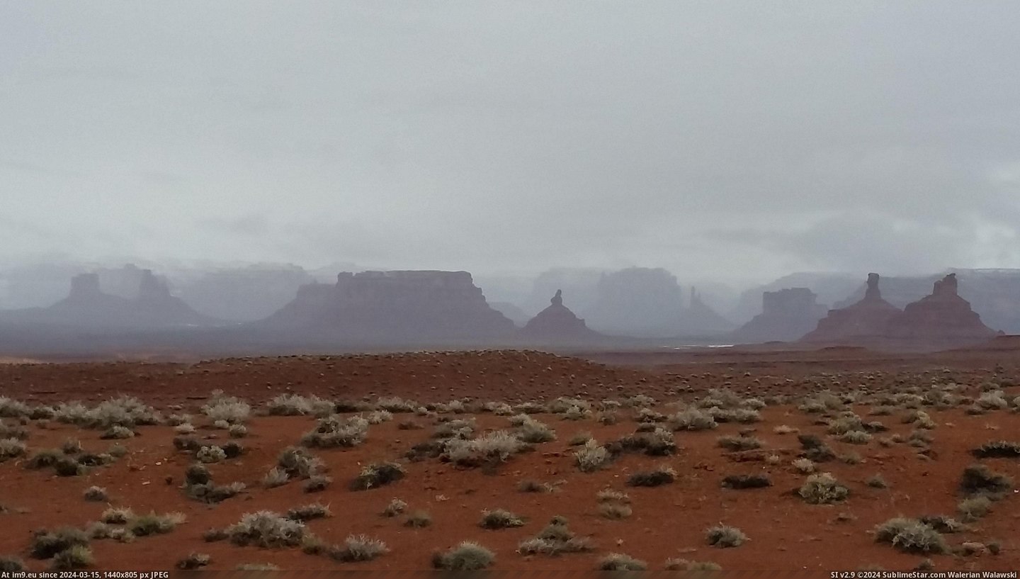 #Valley #Snow #Cover #3264x1836 #Gods #Utah #Storm #Coming [Earthporn] Valley of the Gods, Utah. Storm coming in to cover Valley of the Gods in snow. [3264X1836] Pic. (Obraz z album My r/EARTHPORN favs))