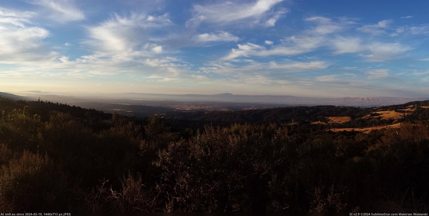 #Skyline #Diablo #Blvd #Palo #Alto [Earthporn] View from Skyline Blvd, Palo Alto looking to Mt Diablo (OC) [6368x3168] Pic. (Bild von album My r/EARTHPORN favs))