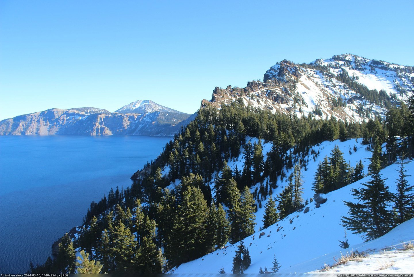 #Park #National #Crater #3110x2073 #Lake #Winter [Earthporn] Winter at Crater Lake National Park [OC][3110x2073) Pic. (Изображение из альбом My r/EARTHPORN favs))