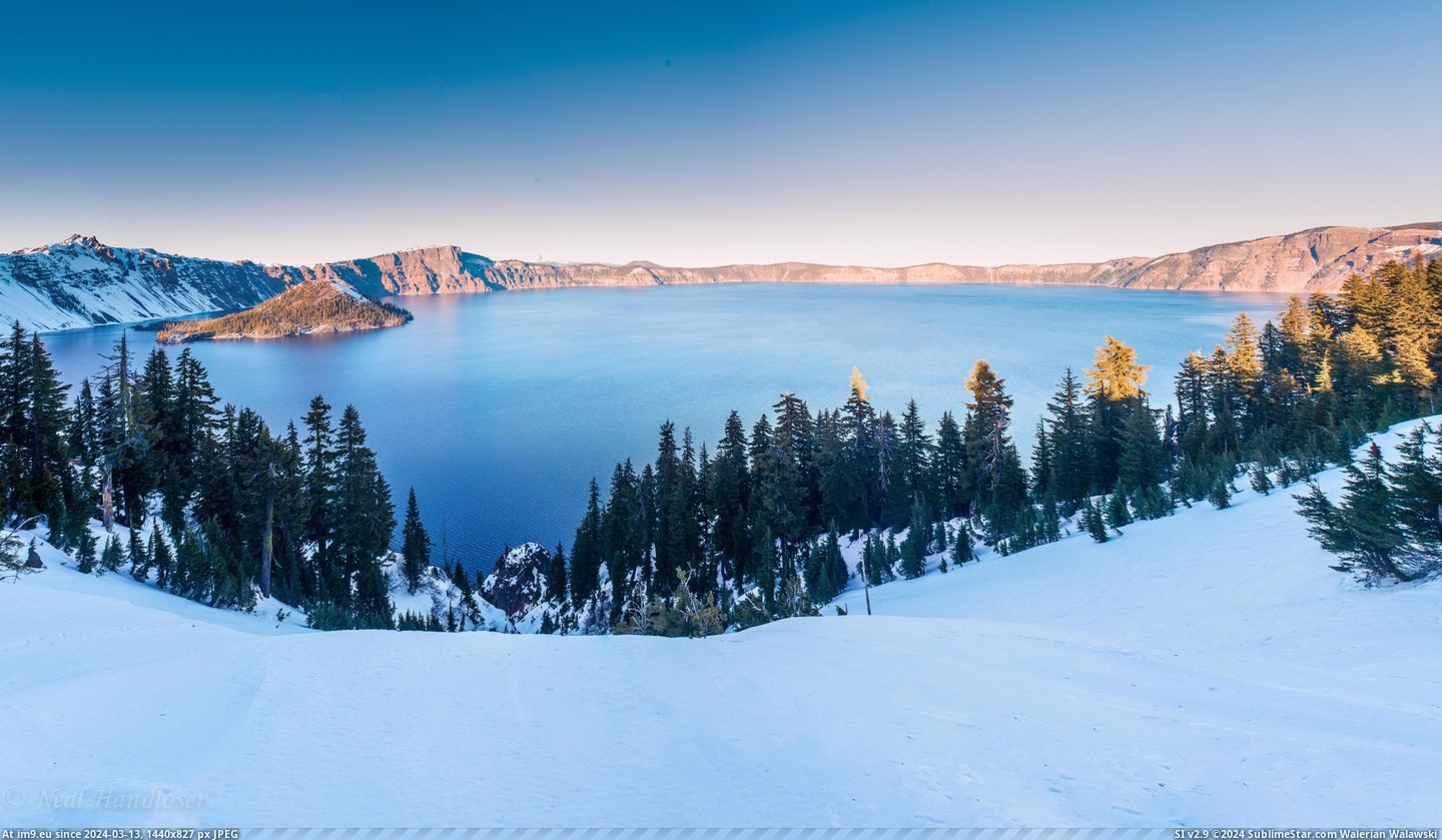 #Wallpaper #Beautiful #Oregon #Evening #Crater #Lake #Wide [Earthporn] Yesterday Evening At Beautiful Crater Lake, Oregon [OC] [6951x4004] Pic. (Bild von album My r/EARTHPORN favs))