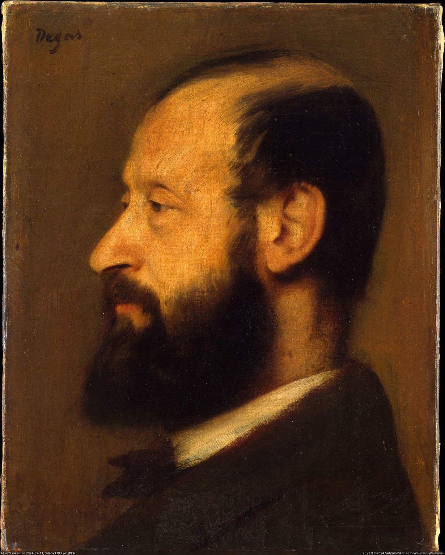 Edgar Degas - Joseph-Henri Altès (1868) (in Metropolitan Museum Of Art - European Paintings)