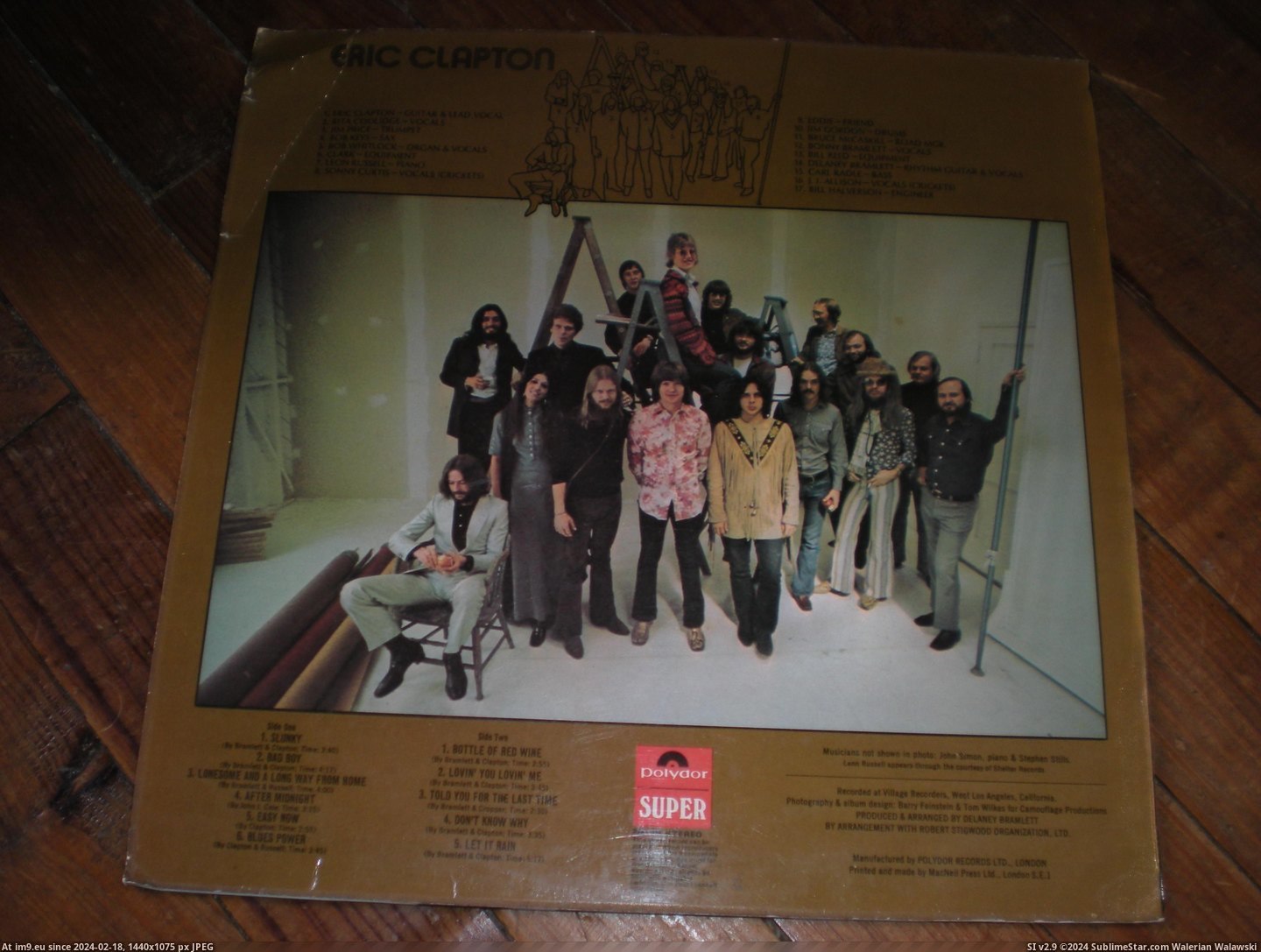 #Clapton  #Eric Eric Clapton lp 7 Pic. (Bild von album new 1))