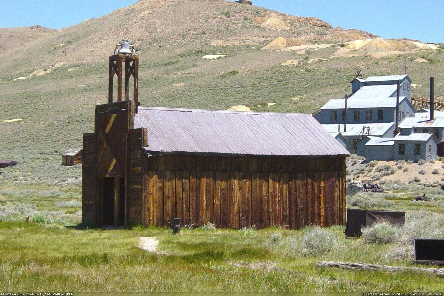 Firehouse In Bodie, California (in Bodie - a ghost town in Eastern California)