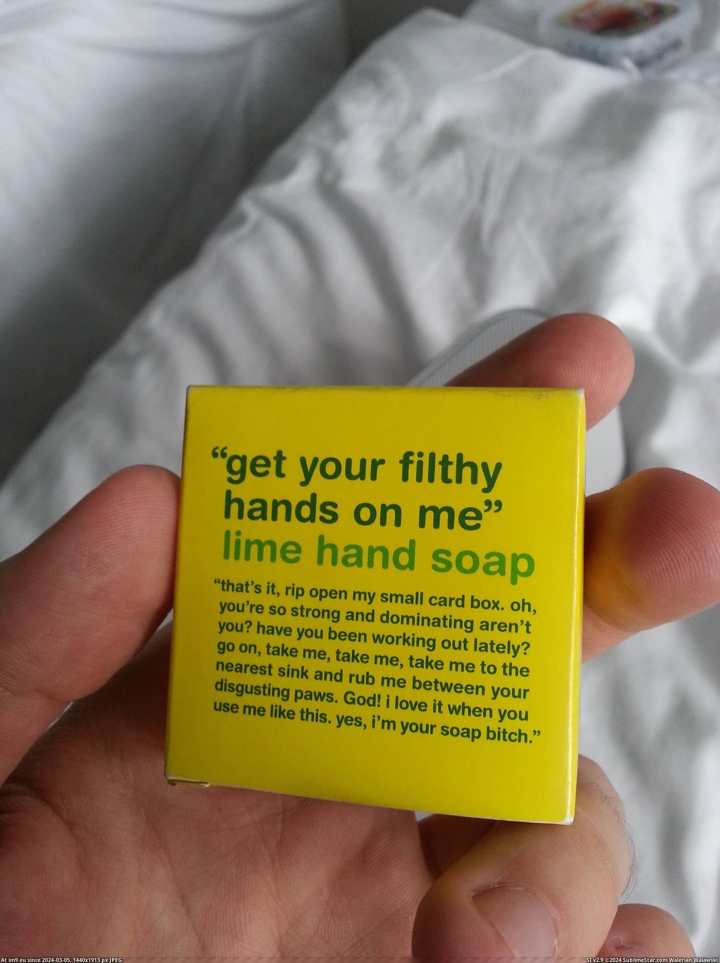 #Funny #Soap #Amsterdam #Horny [Funny] Even the soap is horny in Amsterdam Pic. (Bild von album My r/FUNNY favs))