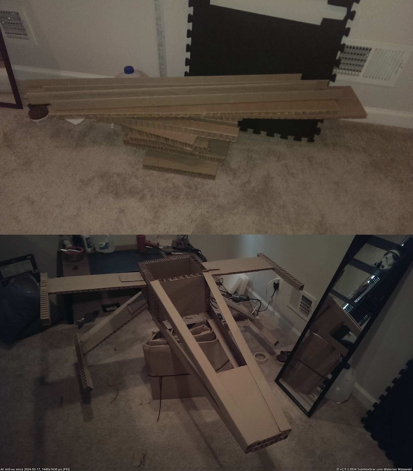 #Funny #Work #Bed #Girlfriend #Leaving #Throw #Stuffs #Did #Box #Asked #Packaging [Funny] Girlfriend asked me to throw away the box and packaging stuffs from our new bed frame before leaving for work, I did her Pic. (Image of album My r/FUNNY favs))