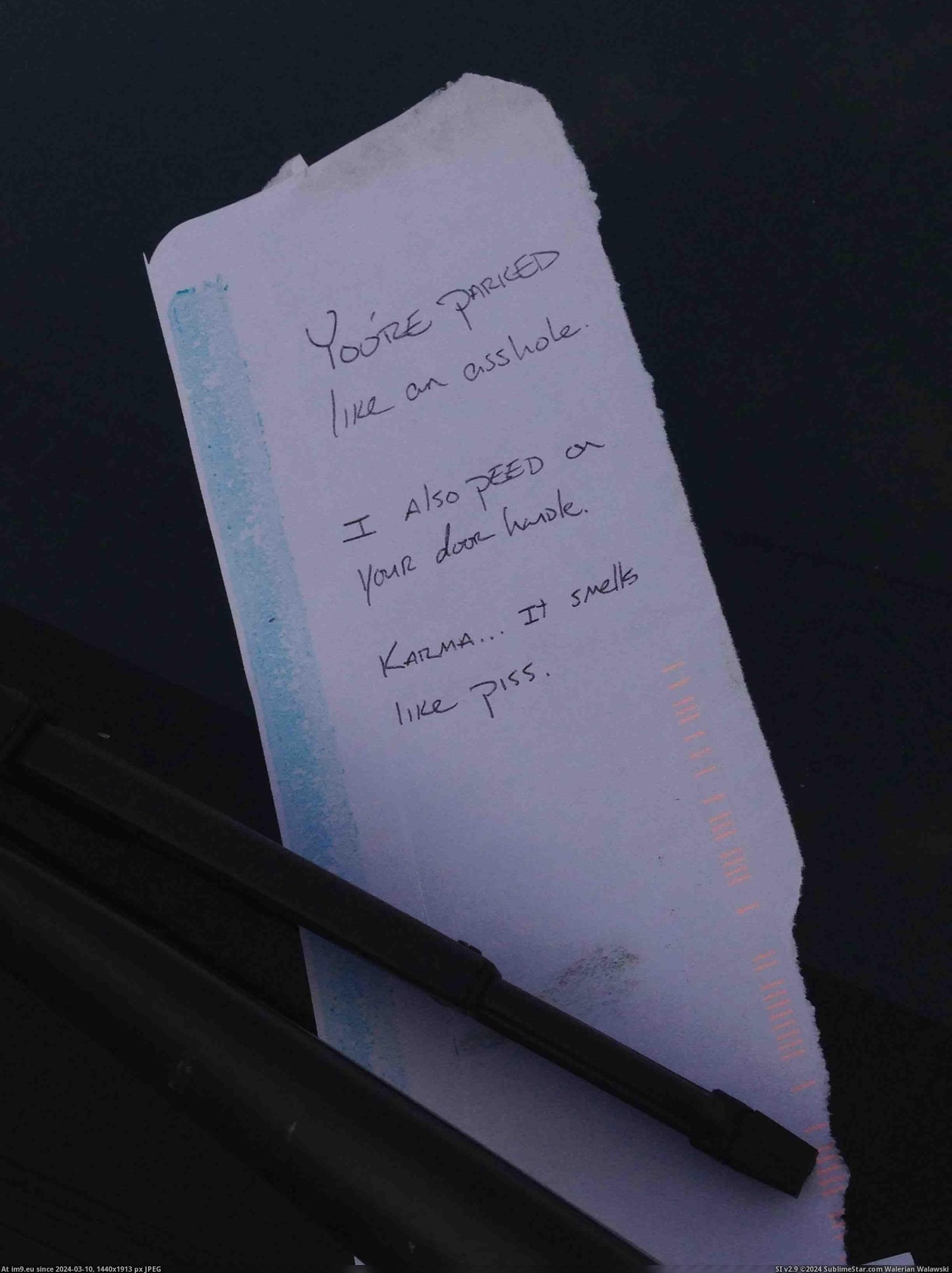 #Funny #Piss #Walking #Karma #Smells #Car #Gym [Funny] karma...it smells like piss. (found walking to my car from the gym) Pic. (Image of album My r/FUNNY favs))
