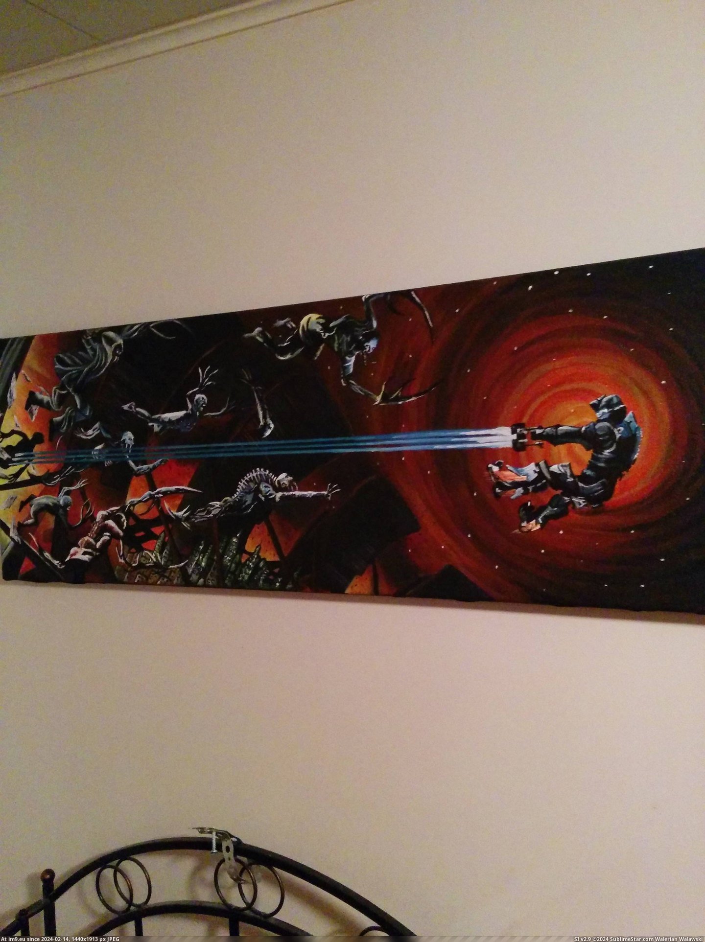 #Gaming #Friend #Space #Dead #Painting #Did [Gaming] A Dead Space painting my friend did for me! 1 Pic. (Image of album My r/GAMING favs))