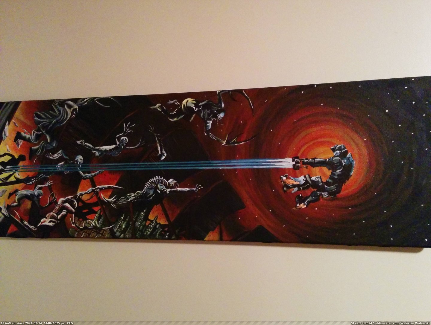 #Gaming #Friend #Space #Dead #Painting #Did [Gaming] A Dead Space painting my friend did for me! 2 Pic. (Image of album My r/GAMING favs))