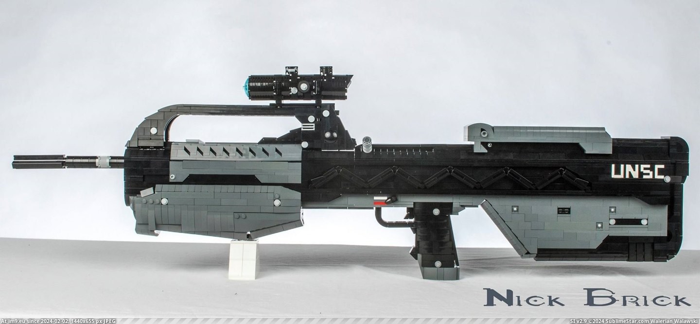 #Gaming #Friend #Lego #Weapons #Life #Size [Gaming] A friend of mine makes life size Lego Weapons. 12 Pic. (Image of album My r/GAMING favs))