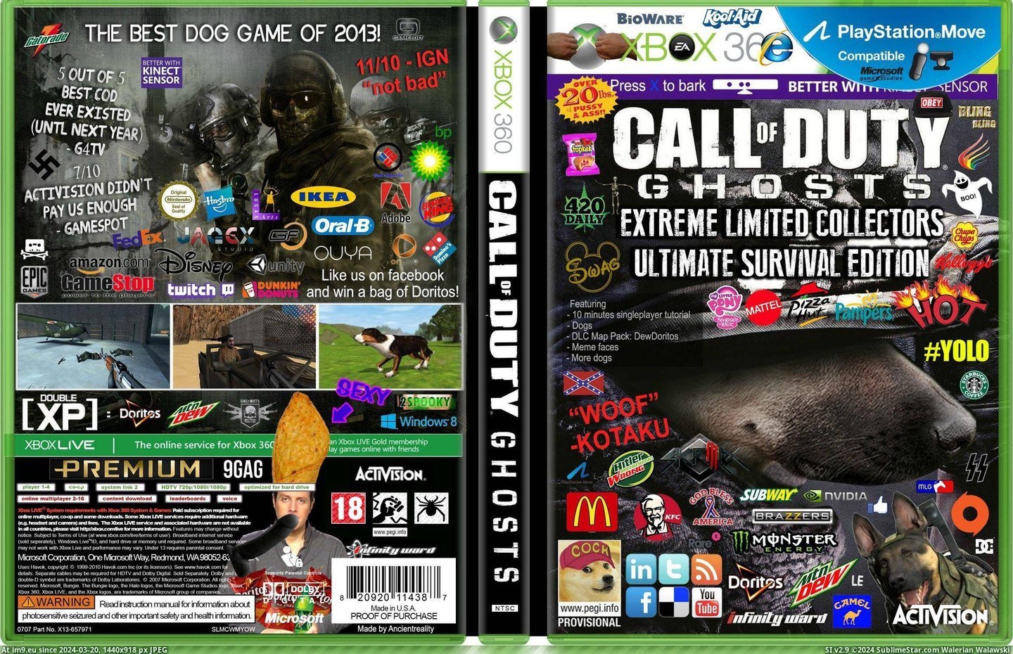 #Gaming #Cod #Boxart #Ghosts [Gaming] CoD: Ghosts boxart according to -v- Pic. (Изображение из альбом My r/GAMING favs))