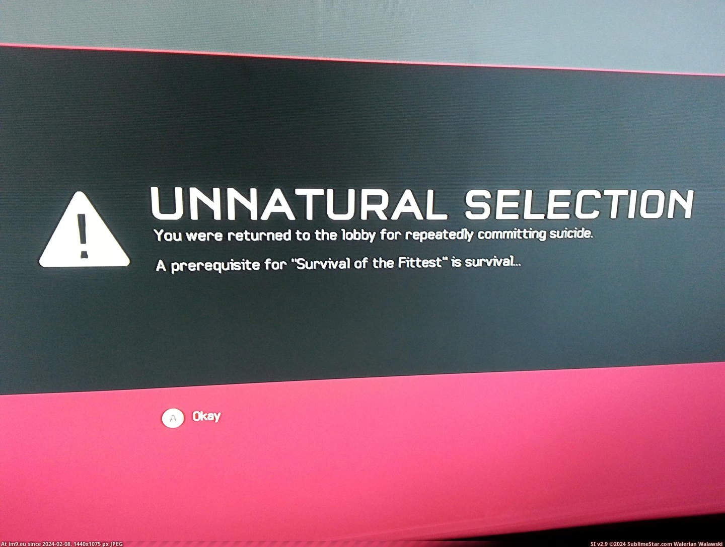 #Gaming #Little #Message #Amusing #Committed #Suicide #Halo [Gaming] Committed suicide 3 times in Halo 5 and got this amusing little message Pic. (Bild von album My r/GAMING favs))