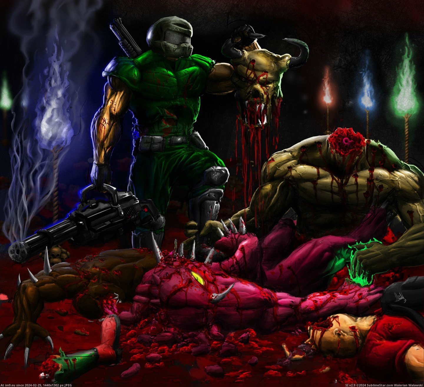 #Gaming #Wallpaper #Delightful #Brutal #Doom [Gaming] Delightful Brutal DOOM wallpaper Pic. (Bild von album My r/GAMING favs))
