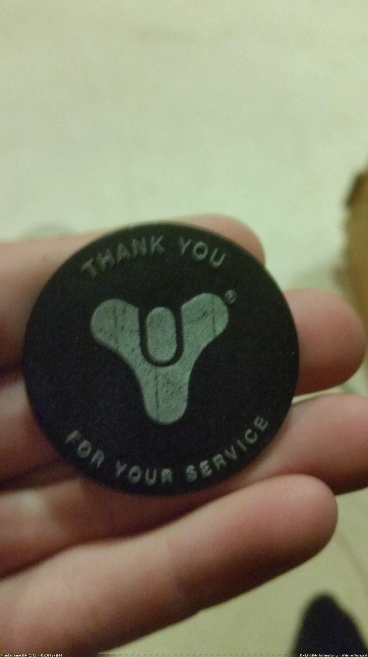 #Gaming #Game #Coin #Destiny #Military #Buy [Gaming] For being in the military, we get a Destiny coin when we buy the game! Pic. (Bild von album My r/GAMING favs))
