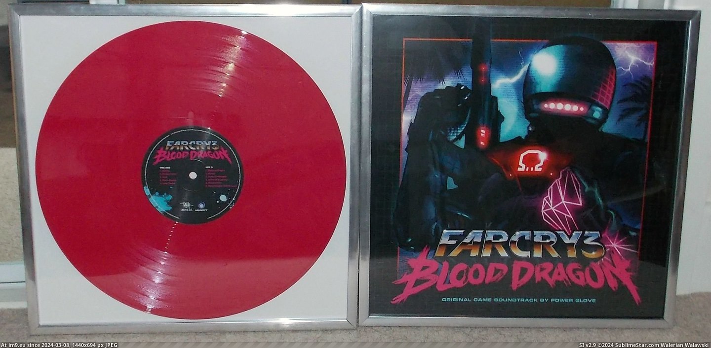 #Gaming #Far #Dragon #Framed #Ost #Blood #Cry #Physical [Gaming] Got my physical copy of the Far Cry 3: Blood Dragon OST framed Pic. (Obraz z album My r/GAMING favs))