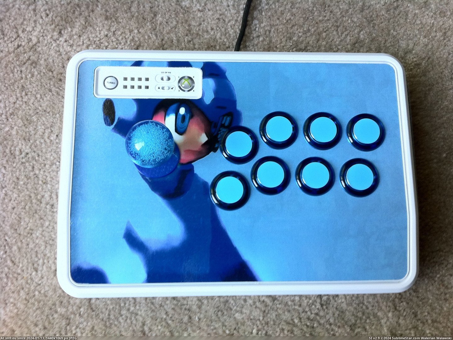#Gaming #Stick #Megaman #Fight [Gaming] My custom Megaman fight stick. Pic. (Image of album My r/GAMING favs))