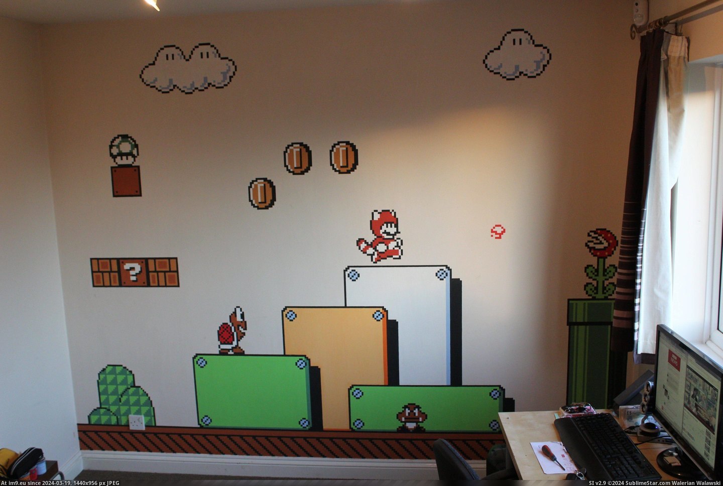 #Gaming #Art #Bros #Mario #Complete #Wall #Super [Gaming] My Super Mario Bros. 3 wall art is complete! Pic. (Image of album My r/GAMING favs))