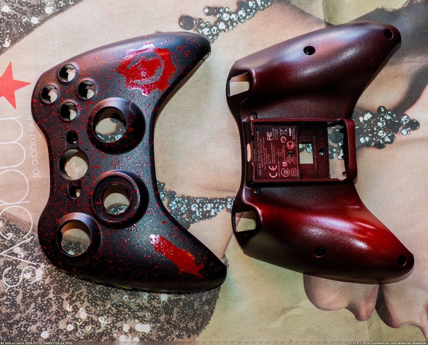 #Gaming #One #War #Controller #Redditor #Gears #Lucky #Painted #Xbox [Gaming] One lucky redditor is getting a custom painted Gears of War Xbox 360 controller! 3 Pic. (Bild von album My r/GAMING favs))