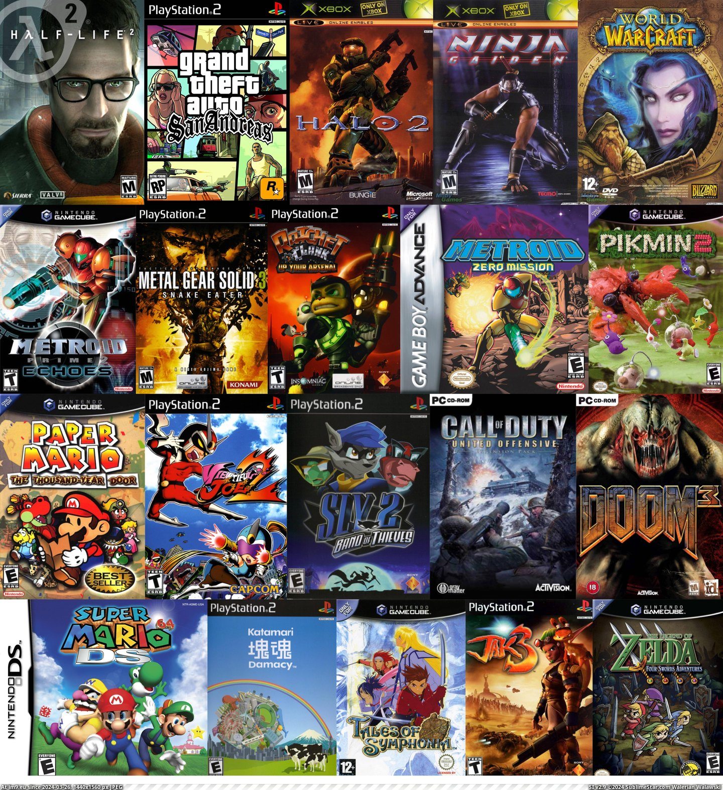  #Gaming  [Gaming] Some of the best of 2004. Pic. (Image of album My r/GAMING favs))