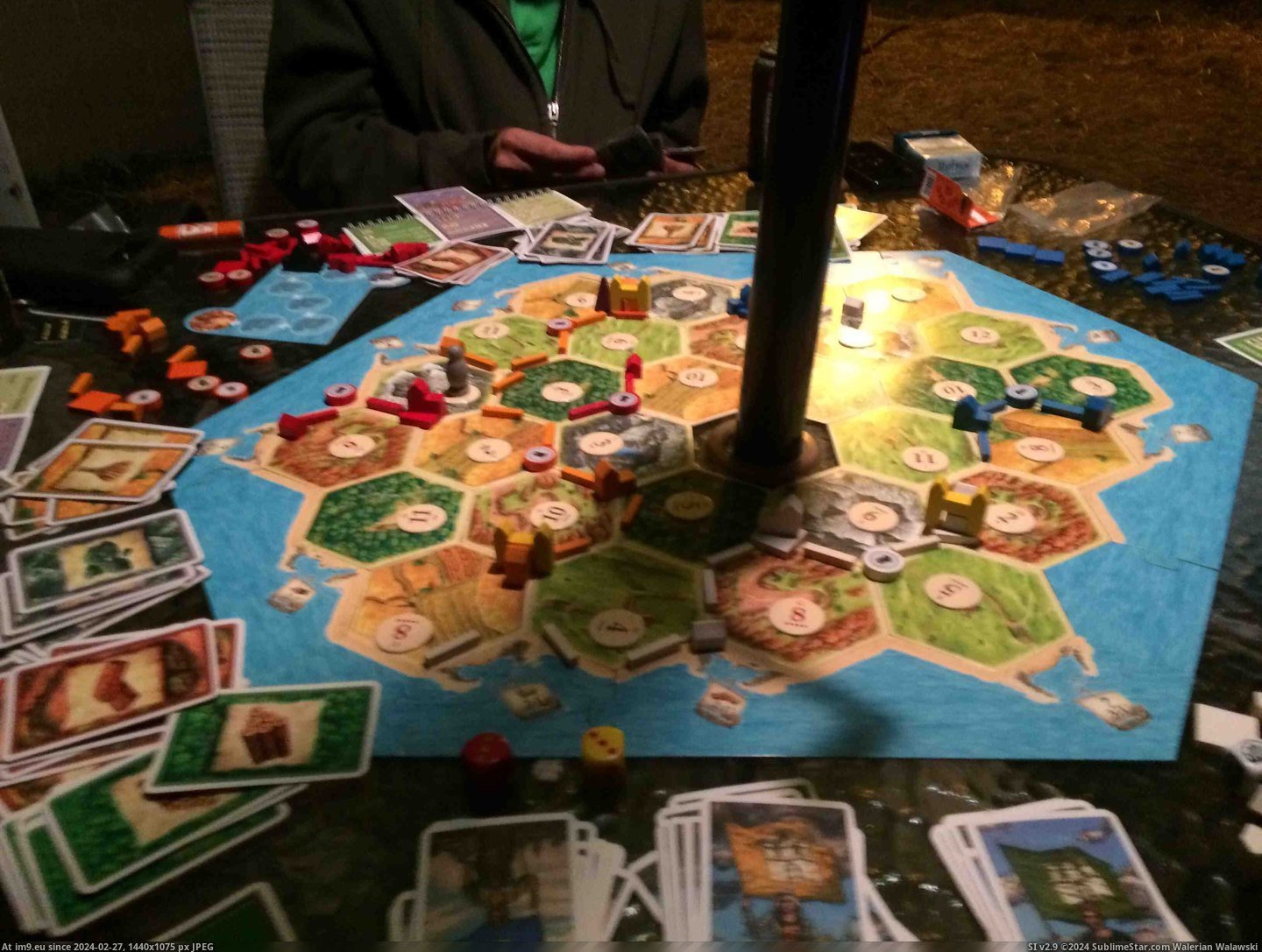 #Gaming #One #Night #Patio #Tables #Settlers #Catan #Played #Center #Umbrella [Gaming] we played settlers of catan outside last night on one of those patio tables with an umbrella in the center Pic. (Изображение из альбом My r/GAMING favs))