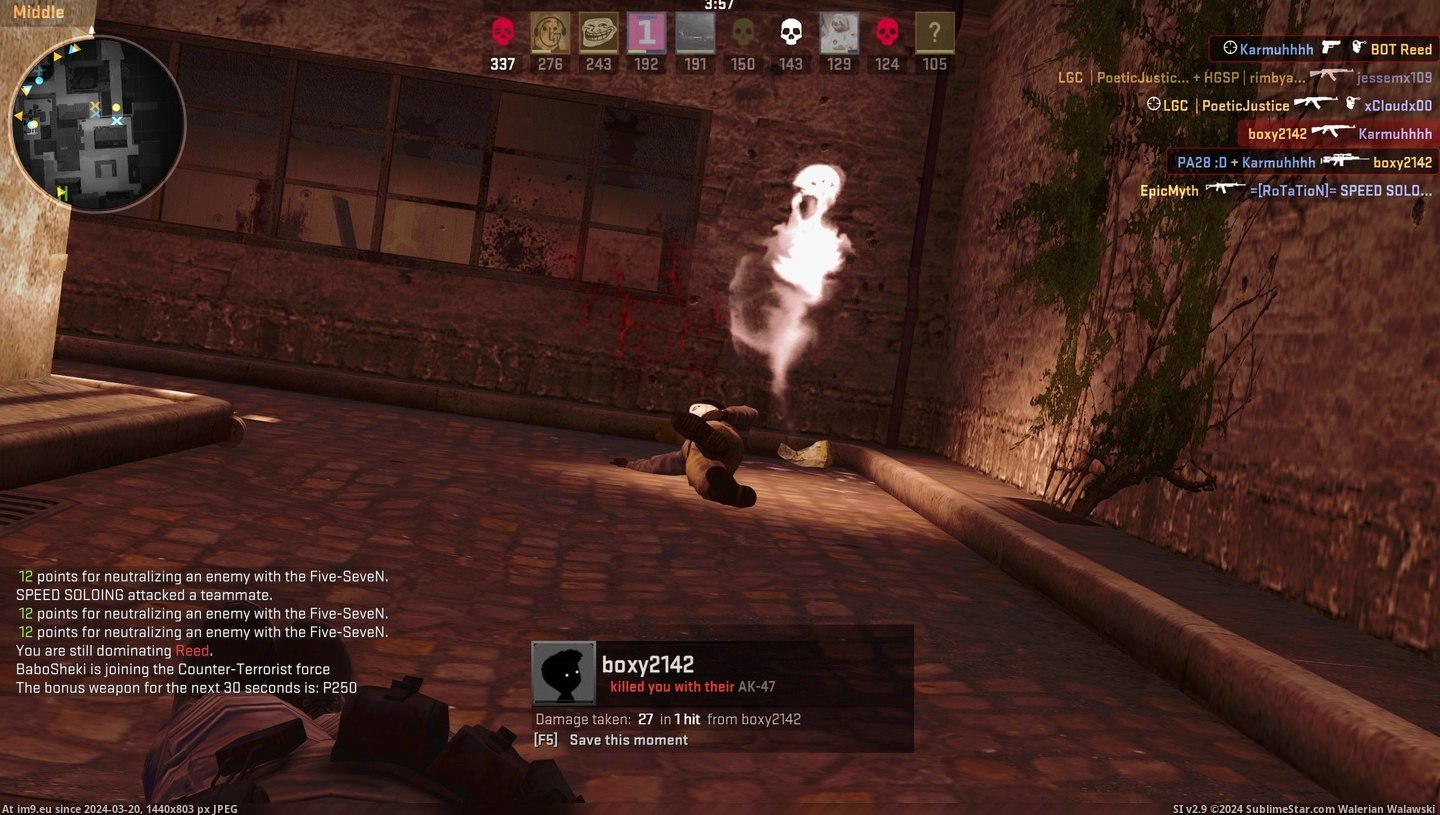 #Gaming #You #Momentarily #Kill #Ghost [Gaming] When you kill someone in CS:GO today, they sometimes momentarily become a ghost. Pic. (Bild von album My r/GAMING favs))