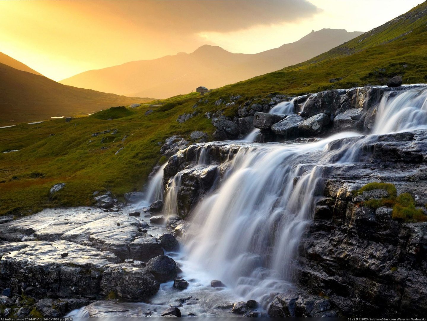 Heljardalsa Waterfall, Near Saksun, Streymoy, Faroe Islands, Denmark (in Beautiful photos and wallpapers)