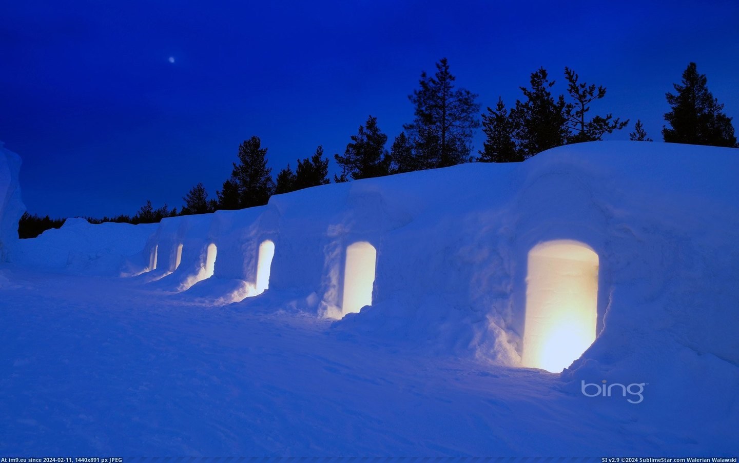 Illuminated igloo, Kakslauttanen, Lapland, Finland (©Arctic-Images - Iconica - Getty Images) (in Best photos of January 2013)