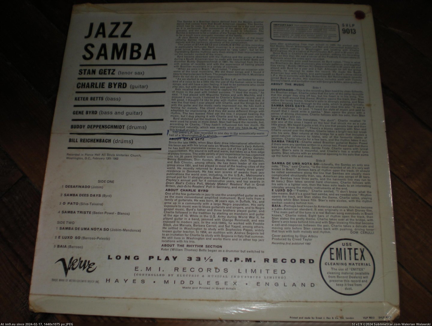 #Jazz  #Samba Jazz Samba 6 Pic. (Image of album new 1))