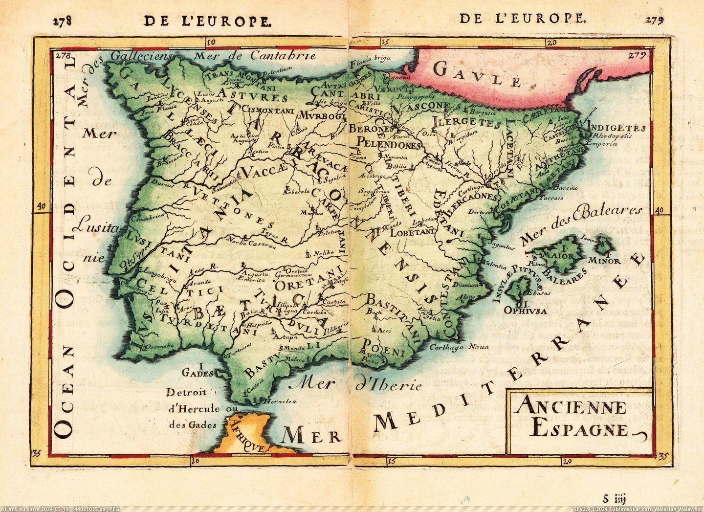#Ancienne  #Espagne [Mapporn] Ancienne Espagne (1719) [2349×1700] Pic. (Image of album My r/MAPS favs))