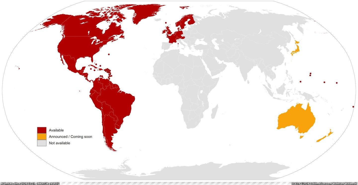 #Added #Cuba #Netflix [Mapporn] Availability of Netflix (added Cuba) [3899x2000] Pic. (Obraz z album My r/MAPS favs))