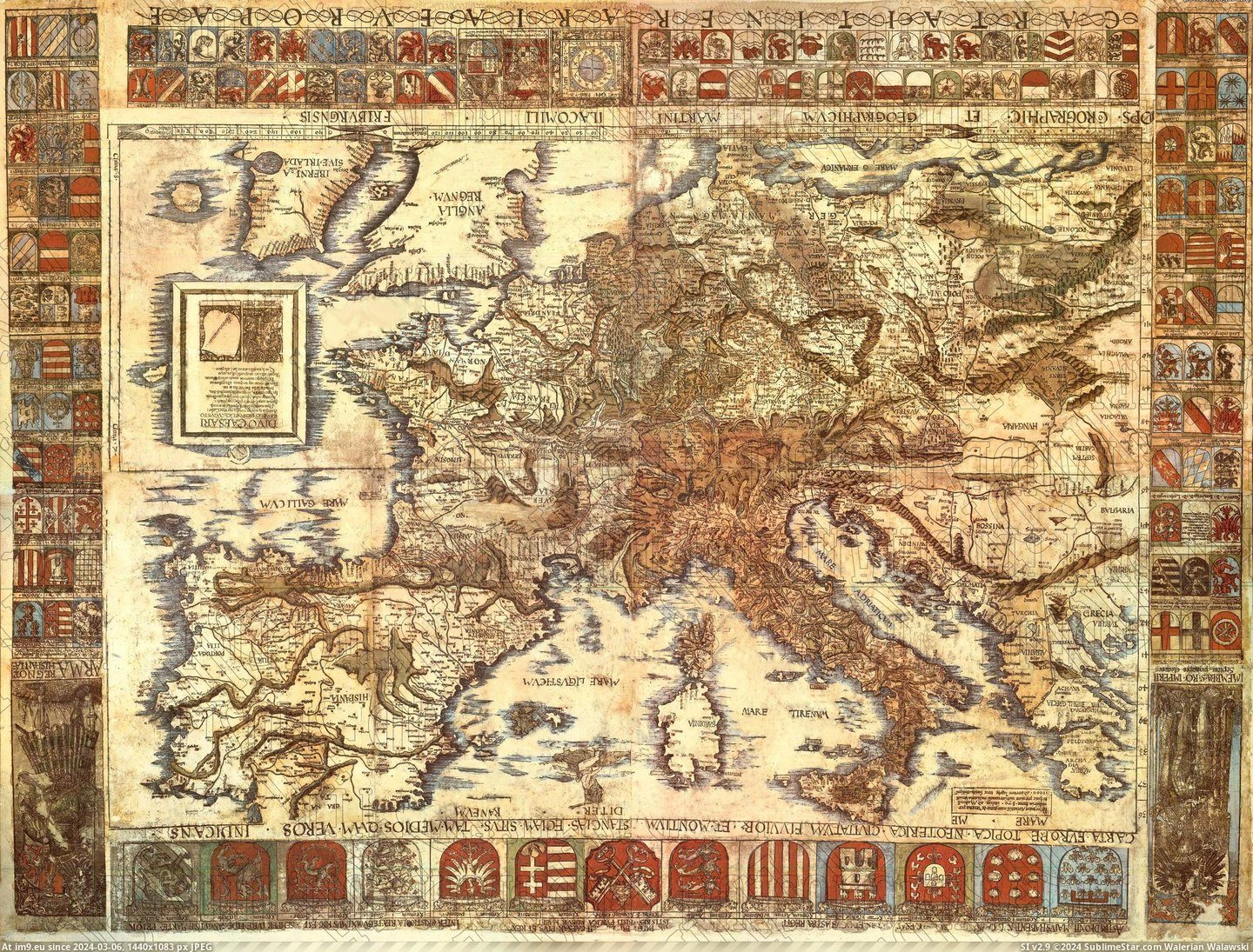  #Carta  [Mapporn] Carta Itineraria Europae (1520) [3000x2268] Pic. (Image of album My r/MAPS favs))