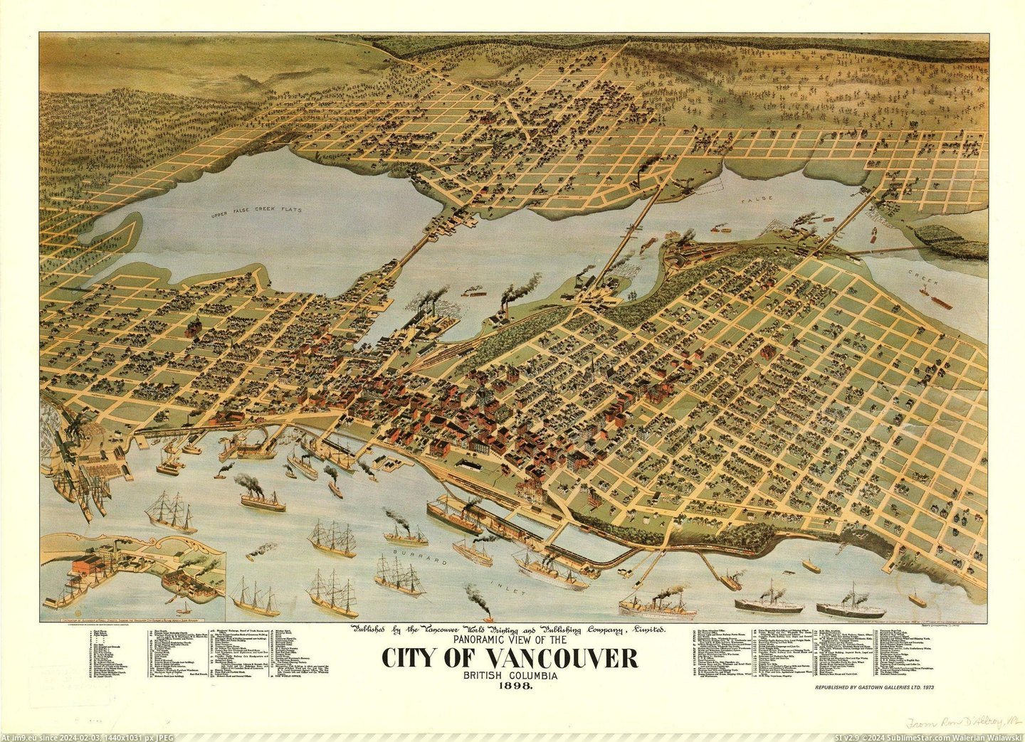 #City  #Vancouver [Mapporn] City of Vancouver, BC in 1898 [2,393x1,726] Pic. (Image of album My r/MAPS favs))