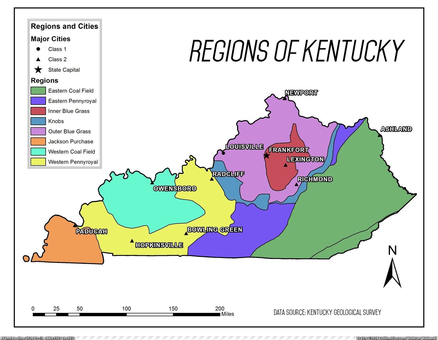 #Geographic #Regions #3300x2550 #Kentucky #Cultural [Mapporn] Cultural-Geographic Regions of Kentucky [3300x2550] [OC] Pic. (Image of album My r/MAPS favs))