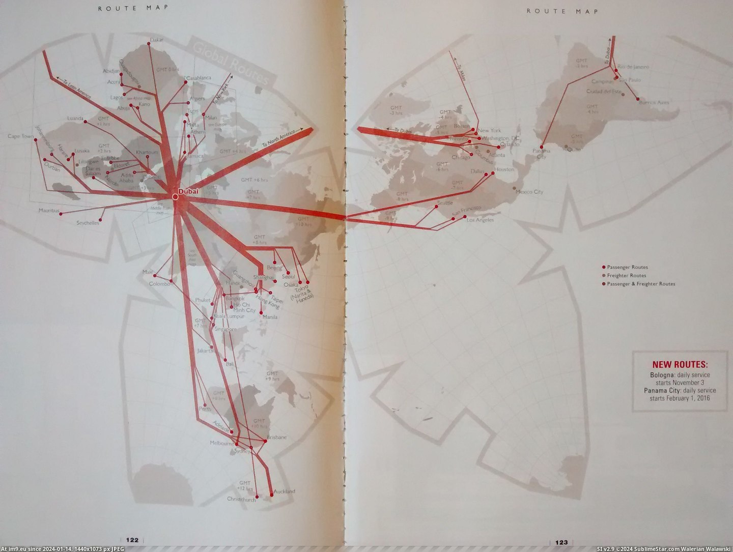 #World #Airways #Emirates #Map [Mapporn] Emirates Airways Map of the World [448*336] Pic. (Obraz z album My r/MAPS favs))