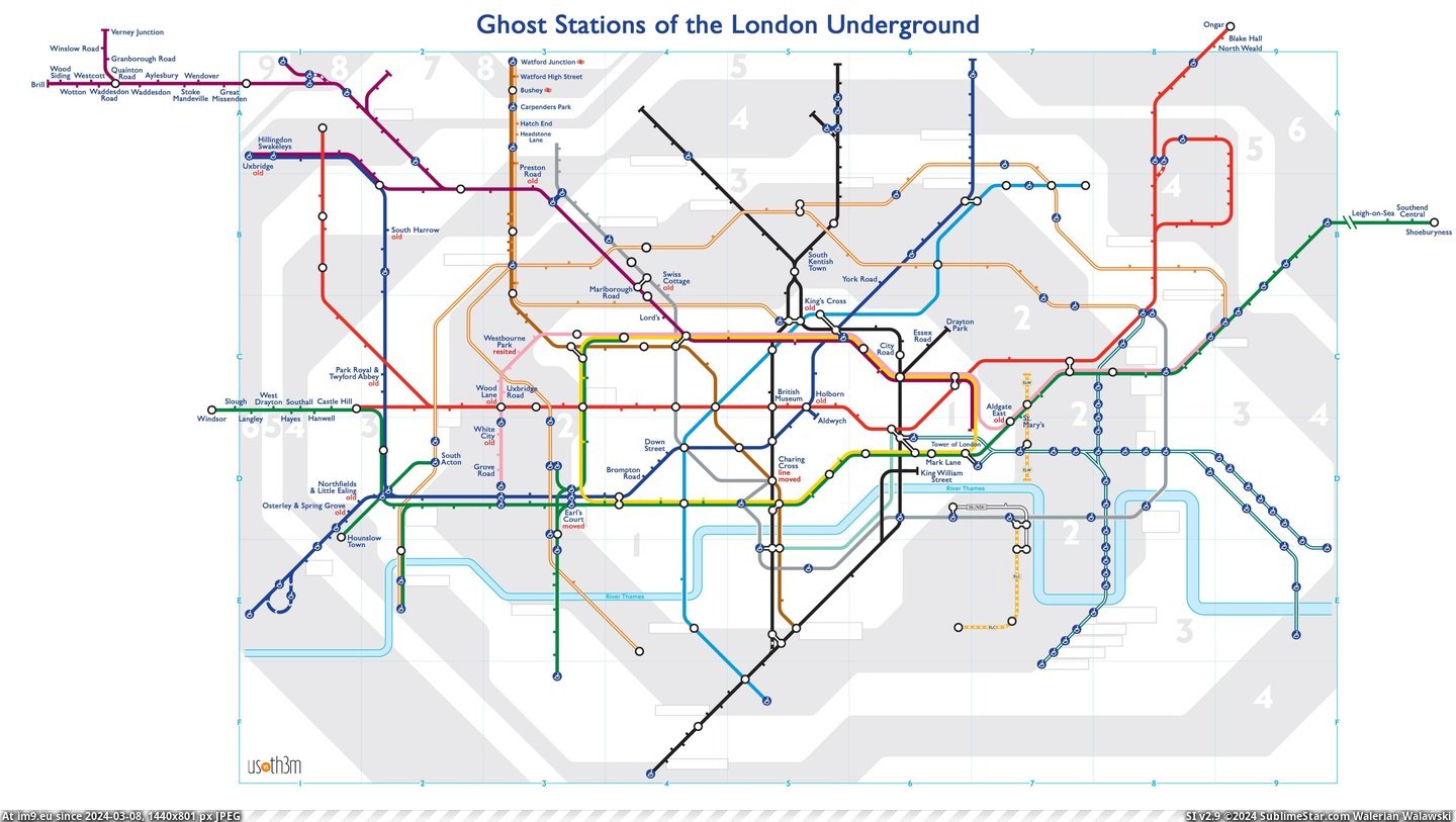 #London #Underground #Stations #Ghost [Mapporn] Ghost stations of the London Underground [5448x3044] Pic. (Изображение из альбом My r/MAPS favs))