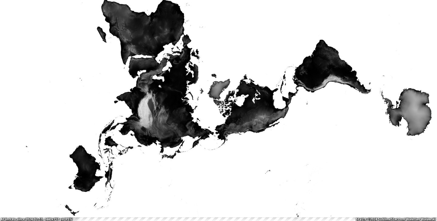 #Data #Global #Elevation #Comme #Shoreline #Form #Article [Mapporn] Global elevation and shoreline data in Fuller Dymaxion form [5760x2880px]. Article and 43200x21600px TIFF in the comme Pic. (Obraz z album My r/MAPS favs))