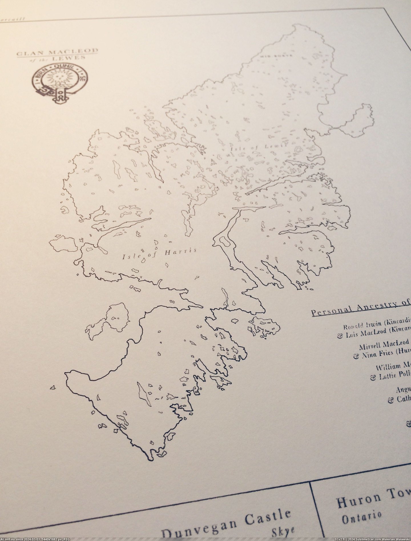 #Map #Hand #Lewis #Ancestry #Castle #Drawn [Mapporn] Hand-Drawn Ancestry Map of the Macleods of Lewis-Dunvegan Castle-Huron Township [2448x3212] Pic. (Image of album My r/MAPS favs))