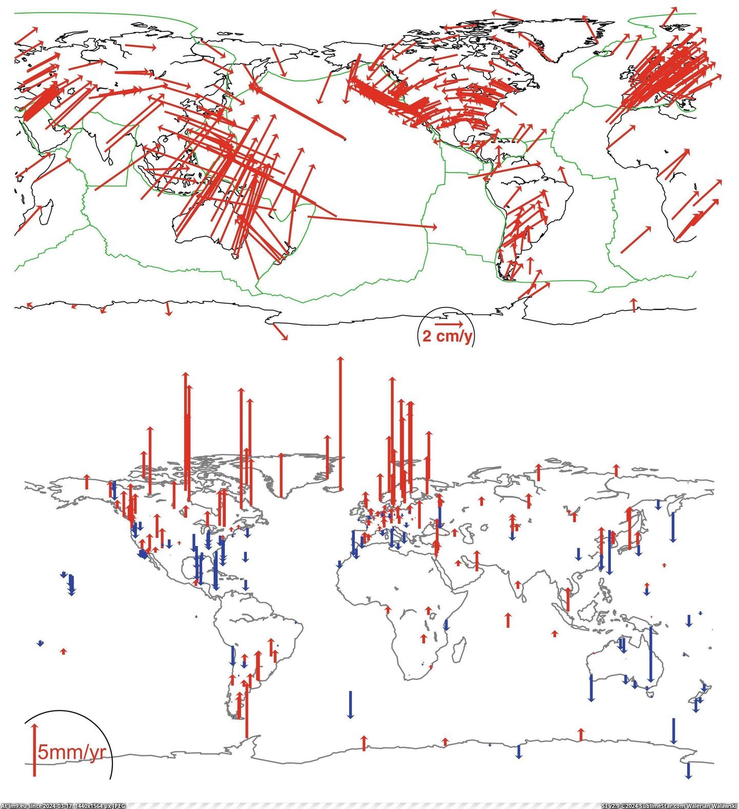 #Earth #Info #Horizontal #Reference #Points #Vertical [Mapporn] Horizontal and vertical velocities of Earth's reference points (OS and info in comments) [2985x3254] Pic. (Image of album My r/MAPS favs))