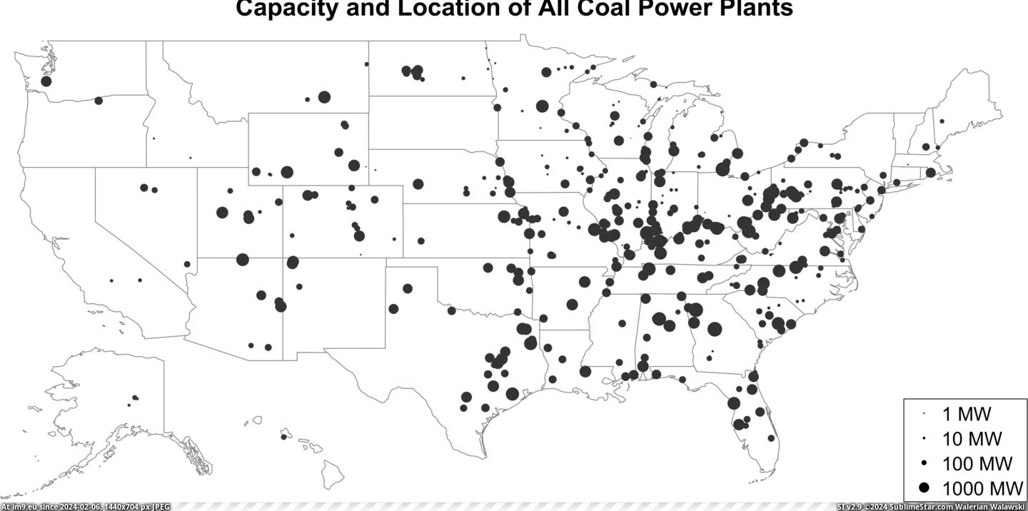 #Gallery #Power #Plants #Fuel #Capacity #Type #Location [Mapporn] Location and Capacity of power plants in the US by fuel type [4,298x2,114] (Gallery in comments) Pic. (Obraz z album My r/MAPS favs))