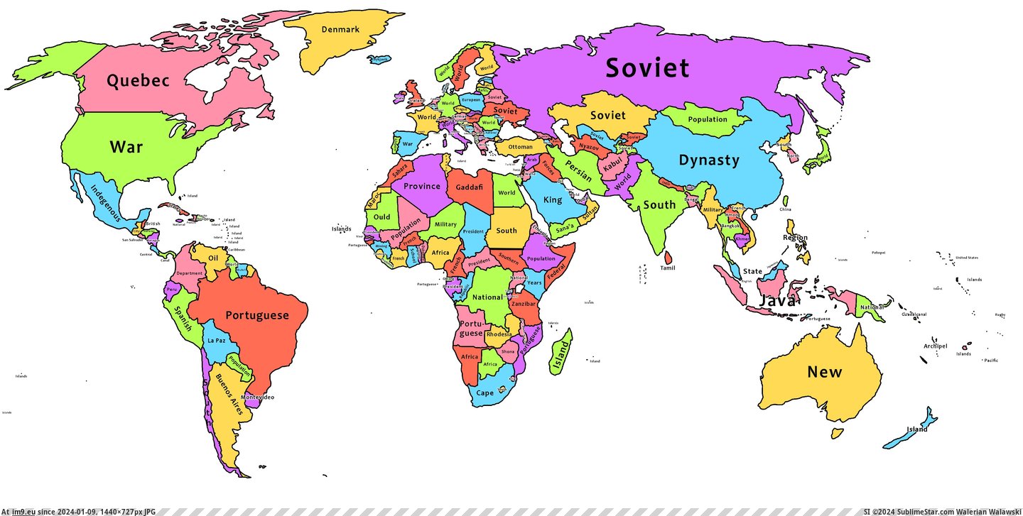 #Words #Wikipedia #Recurrent #4500x2234 [Mapporn] Most recurrent words on Wikipedia [OC] [4500x2234] Pic. (Image of album My r/MAPS favs))