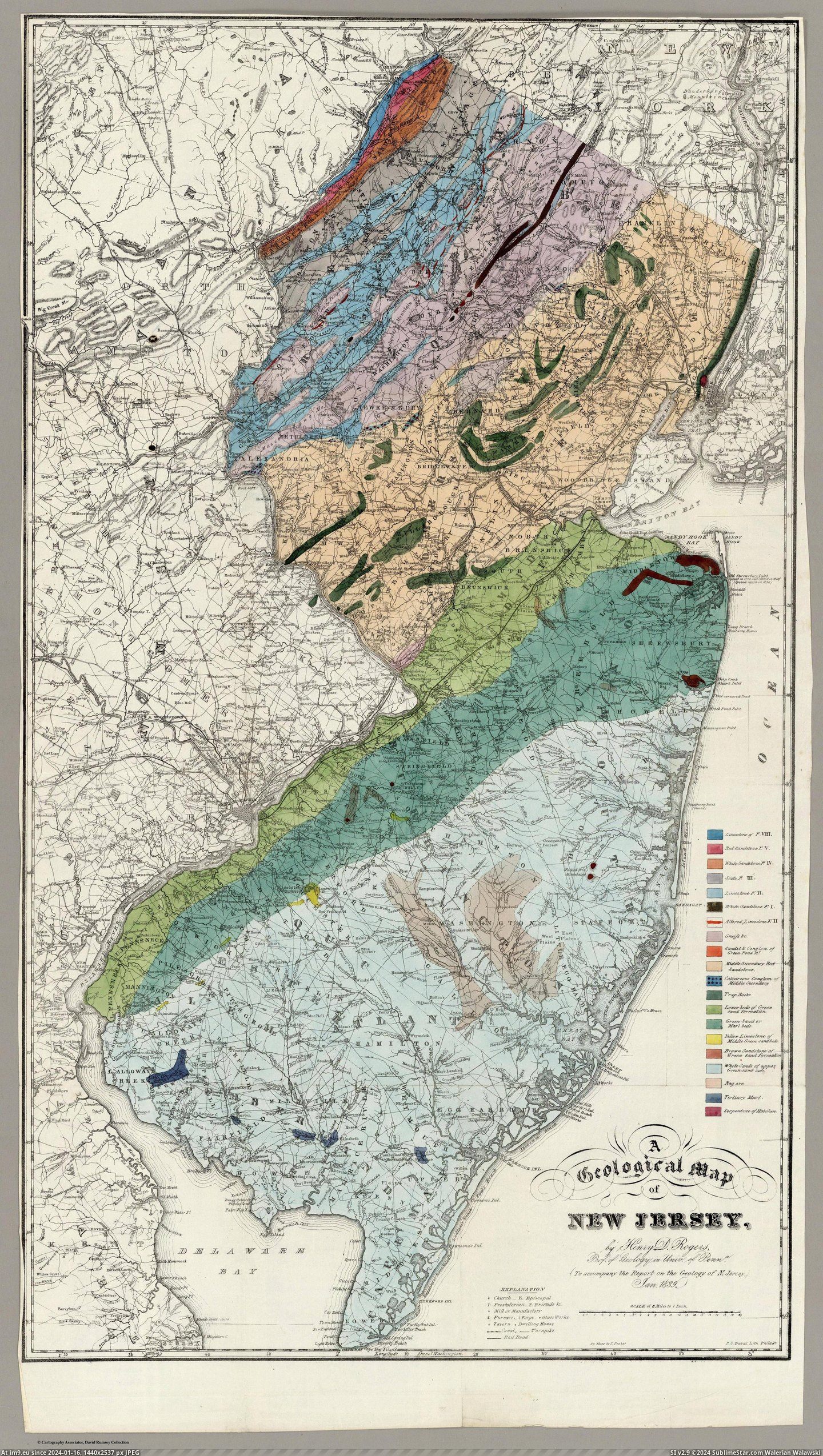 #Nice #Map #Henry #Geological #Rodgers #Lines #Jersey [Mapporn] New Jersey has some nice lines. Geological map of New Jersey made by Henry Rodgers in 1839 [3038x5365] Pic. (Image of album My r/MAPS favs))